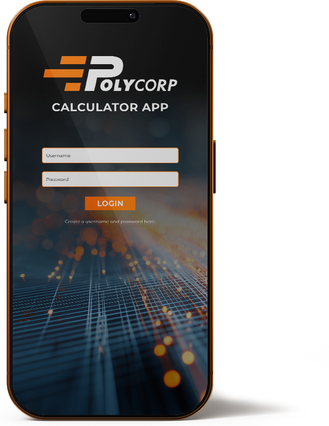 polycorp phone mockup